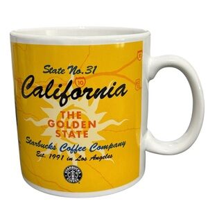 Vintage 1999 Starbucks Coffee Cup “California The Golden State No. 31” 20 Oz Mug